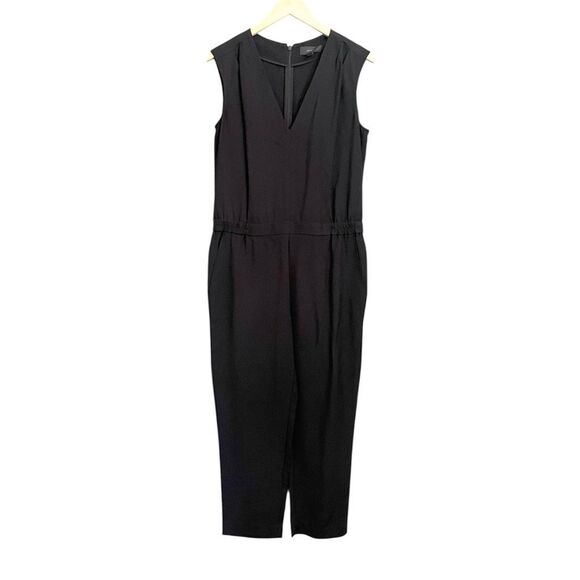 J. Crew Suiting Lightweight Black Jumpsuit Size 8 - Picture 2 of 7